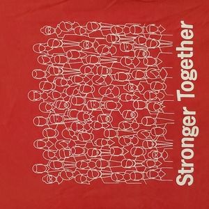 •Next Level•'Stronger Together' promo tee•LRG.•red & white short sleeve•NWOT•